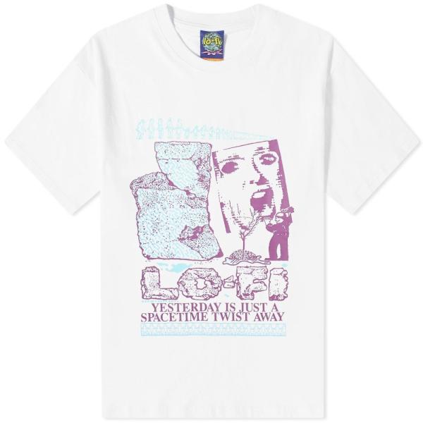 ローファイ (Lo-Fi) メンズ Tシャツ トップス Yesterday T-Shirt (Whi...