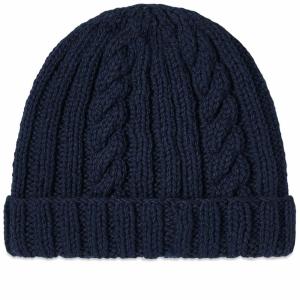 インバーアラン (Inverallan) メンズ ニット 帽子 Aran Hat (Navy)｜nul-select