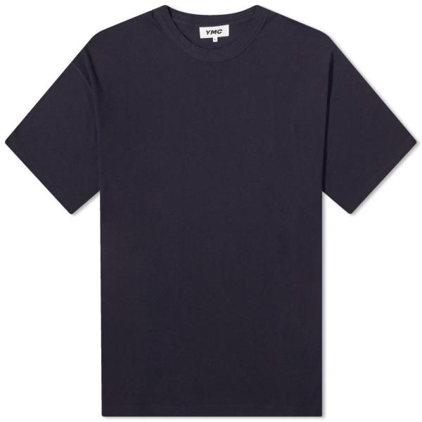 ワイエムシー (YMC) メンズ Tシャツ トップス Triple T-Shirt (Navy)