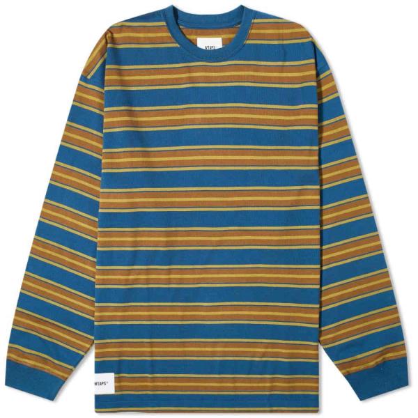 ダブルタップス (WTAPS) メンズ 長袖Tシャツ Long Sleeve 16 Stripe T...