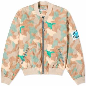 アクネ ストゥディオズ (Acne Studios) メンズ ブルゾン アウター Oleary Camouflage Bomber Jacket (Orange/Green)｜nul-select