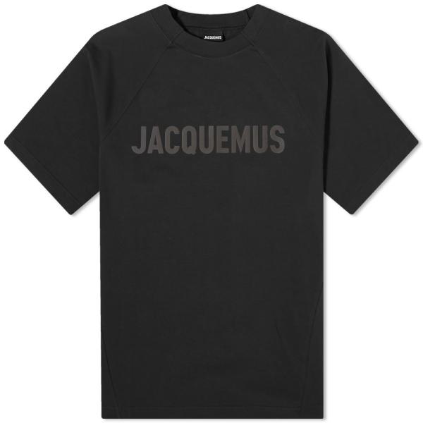 ジャックムス (Jacquemus) メンズ Tシャツ トップス Typo T-Shirt (Bla...