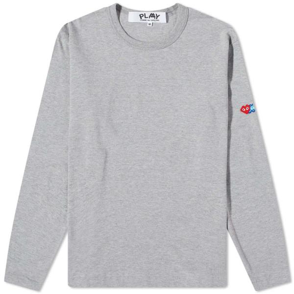 コム デ ギャルソン (Comme des Garcons Play) メンズ 長袖Tシャツ トップ...