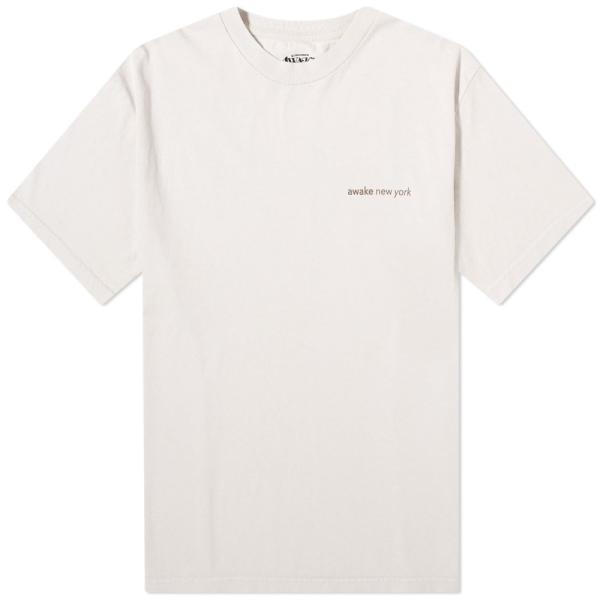 アウェイク (Awake NY) メンズ Tシャツ City T-Shirt (Natural) ト...