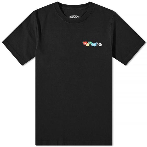 アウェイク (Awake NY) メンズ Tシャツ Charm Logo T-Shirt (Blac...