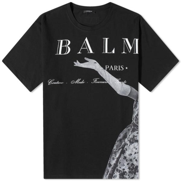 バルマン (Balmain) メンズ Tシャツ トップス Jolie Madame Print T-...