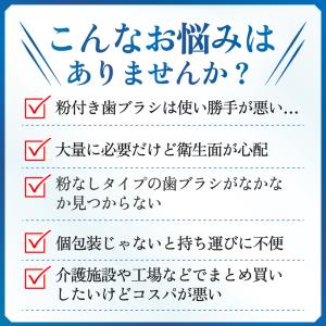歯ブラシ 業務用 粉なし 500本 使い捨て ...の詳細画像2