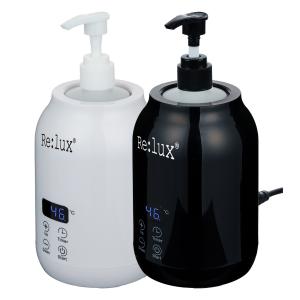 Re:lux オイルウォーマー 加温器 ポンプ容器付き ボトルヒーター マッサージオイル ローション クリーム 美容 レディース メンズ PSEマーク取得