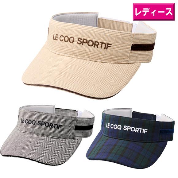 ルコック　2024 チェック柄サンバイザー　　LG4FCP50L [ le coq sportif ...