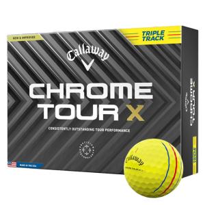 キャロウェイ 2024 CHROME TOUR X トリプル・トラック イエロー ボール１ダース　 日本仕様　 [callaway クロームツアーエックス　　ゴルフボール　ゴルフ]｜number7