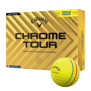 キャロウェイ 2024 CHROME TOUR トリプル・トラック イエロー ボール　１ダース　 日本仕様　 [callaway クロームツアー　TRIPLE TRACK ゴルフボール　ゴルフ]｜number7