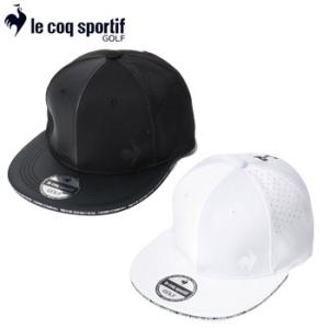 ルコック 2023 【RIJOUME】異素材コンビネーションフラットキャップ　QGBVJC06 [ le coq sportif　ゴルフ　23SS　リジューム　帽子　CAP]｜number7