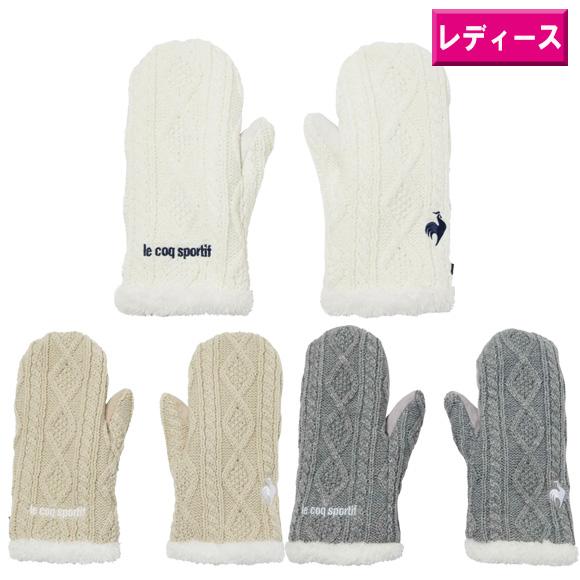 ルコック　2025 ケーブル編み ミトン　LG5FAZ50L [ le coq sportif 　レ...