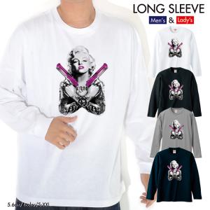 ストリート大人気ブランド ロンT longsleeve ロングスリーブ マリリンモンロー marilyn monroe アウトロー ハードコア 長袖 メンズ レディース 男女共用｜numbers