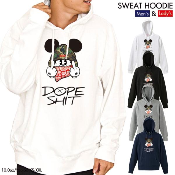 ストリート大人気ブランド パーカー オリジナル マウス sup Fuck Mouse ネズミッキー ...