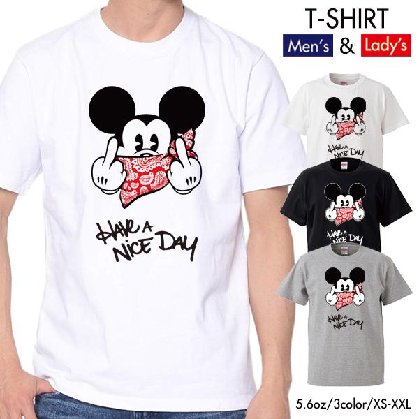 ストリート大人気 ブランド Tシャツ FUCK Mouse ファック ネズミッキー パロディ おもし...