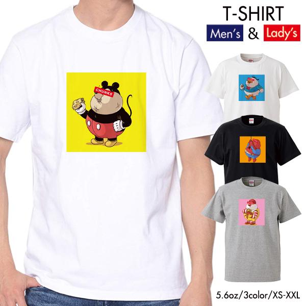 ストリート大人気 ブランド Tシャツ キャラクター ぽっちゃり メタボ おもしろ ネタ 可愛い アメ...
