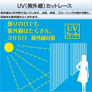 レースカーテン UVカット 防炎 見えにくい ...の詳細画像4
