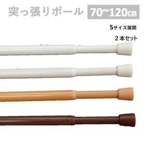 突っ張り棒 つっぱり棒 伸縮棒 テンションポール カーテン 安い ２本セット 幅120cm Lサイズ TOSO