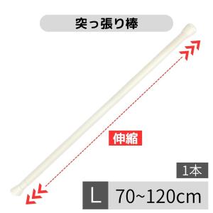 突っ張り棒 つっぱり棒 伸縮棒 テンションポール カーテン 安い １本入り 幅120cm Lサイズ