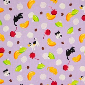 生地 布地 布 パネルカット 床に寝そべる猫犬たち HOME DECO