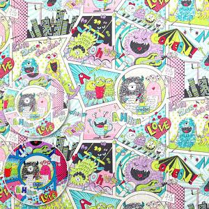 生地 布 Monstercomics Cbポプリン生地 怪獣 キャラクター Monster モンスター ハンドメイド 入園 入学 学校 メルマガ商品 50cm単位 013 18 Sk7000 5 生地通販 布1000ネット ヤフー店 通販 Yahoo ショッピング