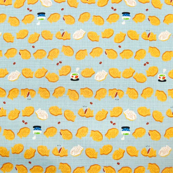 生地 布地 布 無料レシピ有 たいやき ドビー生地 再入荷01回目 和菓子 あんこ たい焼き 巾着 ...