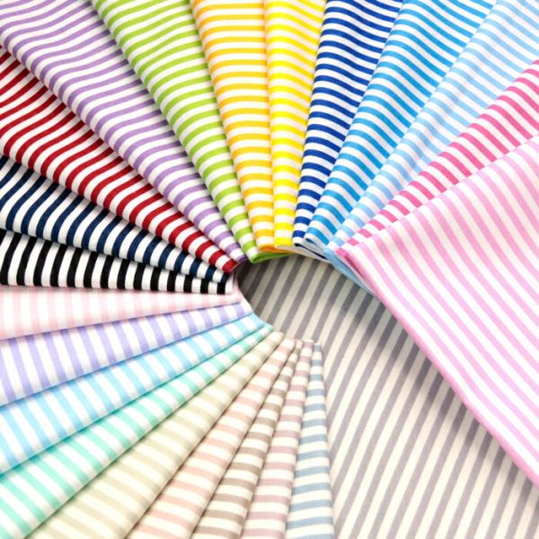 オックス生地 生地 布地 布 無料レシピ有 School-4mmストライプ 再入荷64回目 オックス...