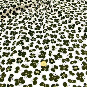 生地 布地 布 無料レシピ有 ちょうちょひらり オックス生地 再入荷7回目 雑貨 バッグ エプロン 学校 入園入学 蝶々 メルマガ商品 50cm単位