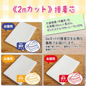 接着芯 不織布 中手 薄手 お徳用 仮接着芯2mパック 3種類の厚さ 再入荷237回目121520枚完売 アイロンで簡単仮接着 不織布接着芯 片面接着芯 個数販売