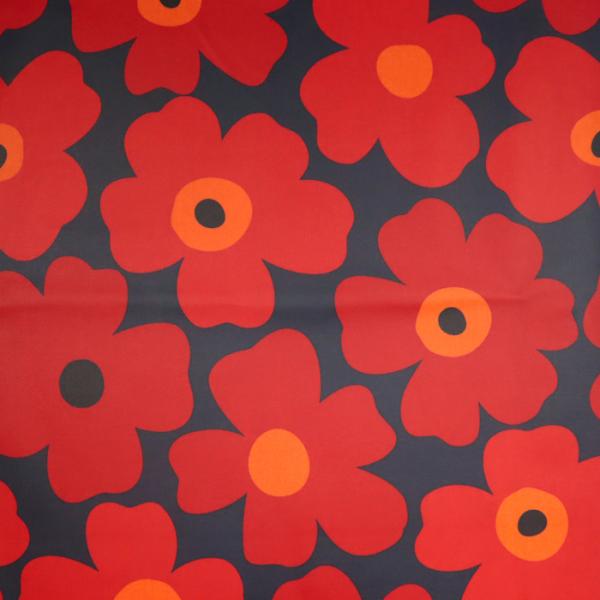 生地 布地 布 ひなげし ツヤ消しラミネート生地  ツヤ消しラミネート 綿麻 花柄 FLOWER 雑...