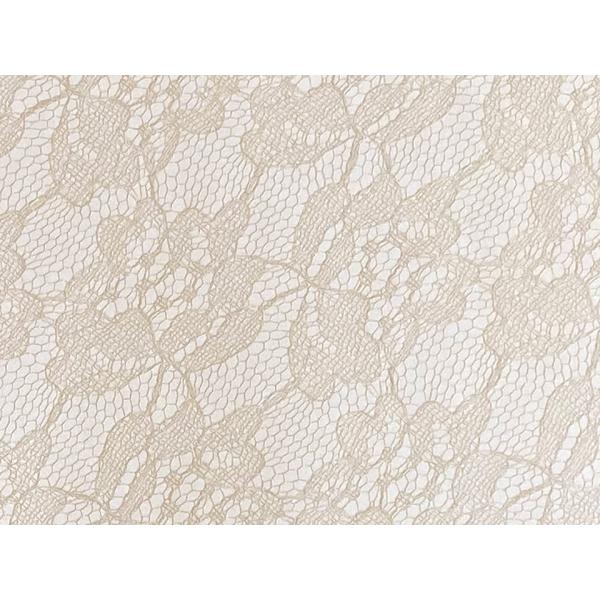 レース柄 合皮レザー生地【花柄レース模様 ベージュ】[LACE-04]