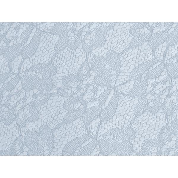 レース柄 合皮レザー生地【花柄レース模様 水色】[LACE-06]