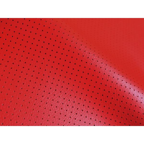 合皮レザー生地【パンチング 穴あき 難燃 広幅 赤】 [PROPAN-WIDE-02]