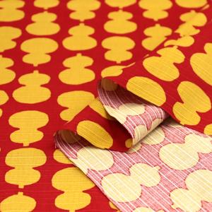 生地 布地 布 無料レシピ有 布 瓢箪 シンプルモダン シャンタン生地 ひょうたん 和柄 モダン バッグ シャツ 浴衣 甚平 50cm単位