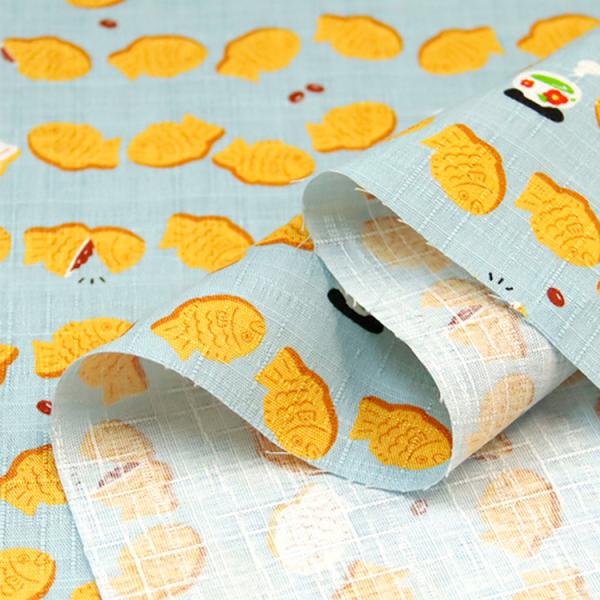 生地 布地 布 無料レシピ有 たいやき ドビー生地 再入荷01回目 和菓子 あんこ たい焼き 巾着 ...