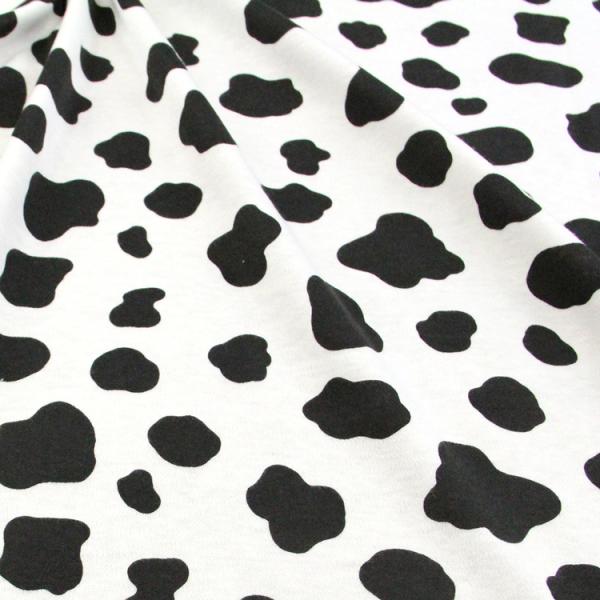 生地 布地 布 無料レシピ有 ホルスタイン スムースニット生地 再入荷4回目 犬服 ドッグウェア ベ...