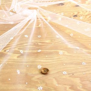 生地 布地 布 花型フロッキー チュール生地 ...の詳細画像5