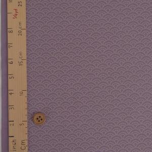 和風コットン生地 青海波(薄紫) 10cm単位...の詳細画像2