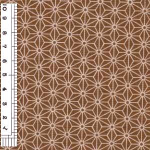 和柄コットン生地・麻の葉(ベージュ) 10cm...の詳細画像2