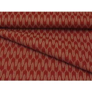 和柄コットン生地・矢絣(えんじ) 10cm単位 切り売り