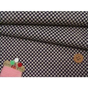 和柄コットン生地・市松(濃紺) 10cm単位 切り売りの商品画像
