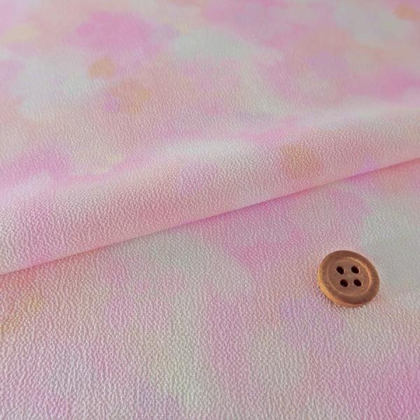 一越ちりめん ぼかし 春花かげろう(ピンク) 布がたりオリジナル 10cm単位 切り売り