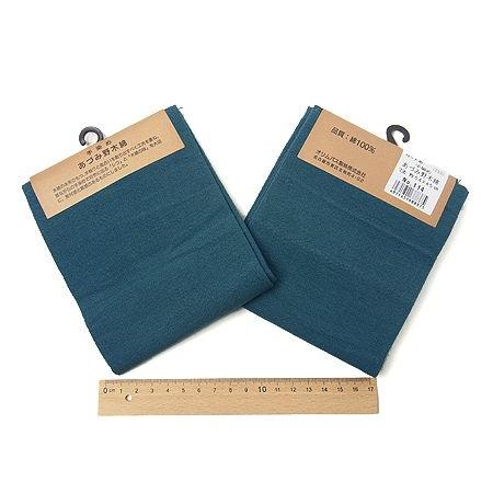 コットン生地・あづみ野木綿（藍鼠）：カット布・54×45cm