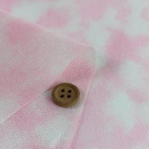 一越ちりめん生地 ムラ染めぼかし(シェルピンク...の詳細画像1