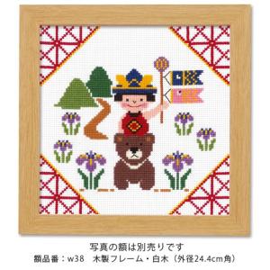 クロスステッチキット・ヨーロッパの風景 マロニエ色づくパリの街 : 布