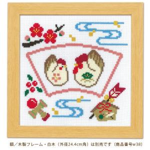 クロスステッチキット・ヨーロッパの風景 マロニエ色づくパリの街 : 布