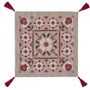 クロスステッチキット・ヨーロッパの風景 マロニエ色づくパリの街 : 布