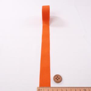 一越ちりめんカットロール・無地・2.5cm幅(オレンジ) 10cm単位 切り売り