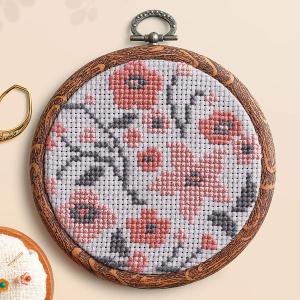 クロスステッチキット・ヨーロッパの風景 マロニエ色づくパリの街 : 布